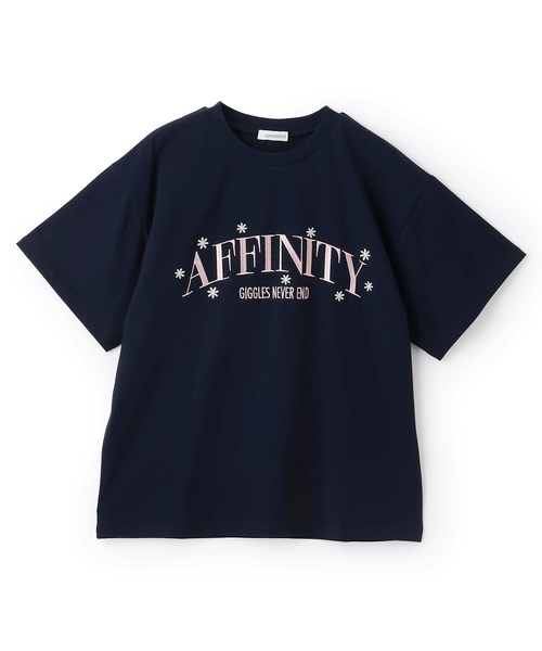 LOVETOXIC（ラブトキシック）の「【秒かわトップス】【GOODPRICE】【綿100%】カレッジフラワー半袖T（Tシャツ/カットソー・キッズ・ネイビー/オフホワイト/イエロー/ピンク・S:140cm/L:160cm/M:150cm/130cm）」の10枚目の写真