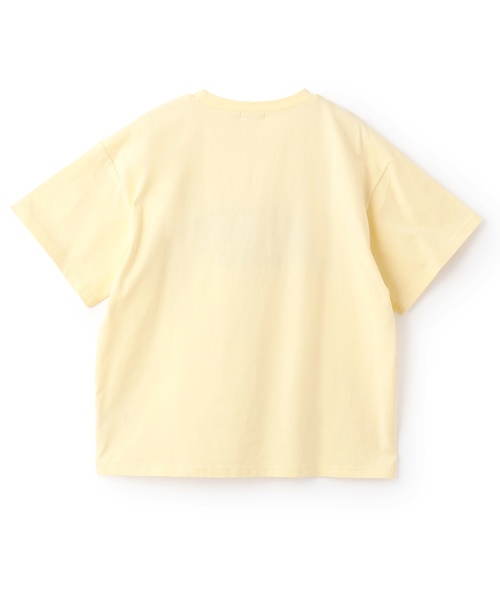 LOVETOXIC（ラブトキシック）の「【秒かわトップス】【GOODPRICE】【綿100%】カレッジフラワー半袖T（Tシャツ/カットソー・キッズ・ネイビー/オフホワイト/イエロー/ピンク・S:140cm/L:160cm/M:150cm/130cm）」の6枚目の写真
