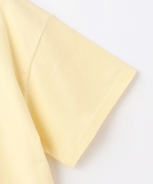 LOVETOXIC（ラブトキシック）の「【秒かわトップス】【GOODPRICE】【綿100%】カレッジフラワー半袖T（Tシャツ/カットソー・キッズ・ネイビー/オフホワイト/イエロー/ピンク・S:140cm/L:160cm/M:150cm/130cm）」の9枚目の写真