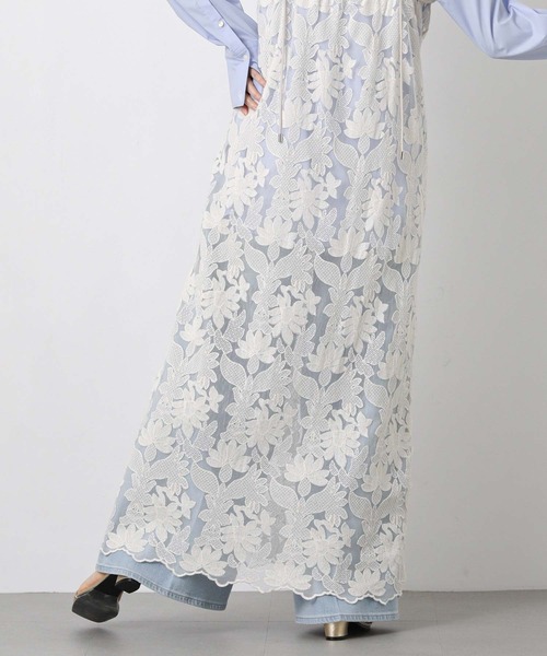 Gready Brilliant（グレディブリリアン）の「チュール刺繍レースキャミ（ワンピース・レディース・アイボリー/ブラック・FREE）」の12枚目の写真