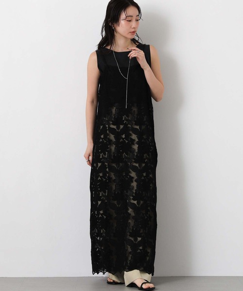 Gready Brilliant（グレディブリリアン）の「チュール刺繍レースキャミ（ワンピース・レディース・アイボリー/ブラック・FREE）」の21枚目の写真