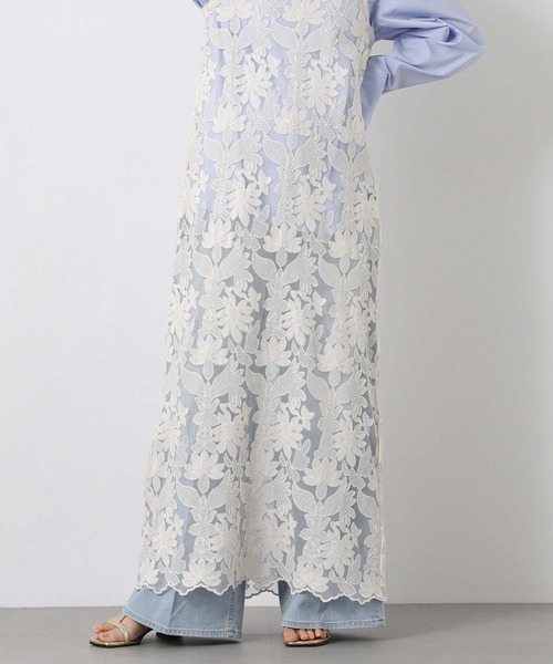 Gready Brilliant（グレディブリリアン）の「チュール刺繍レースキャミ（ワンピース・レディース・アイボリー/ブラック・FREE）」の10枚目の写真