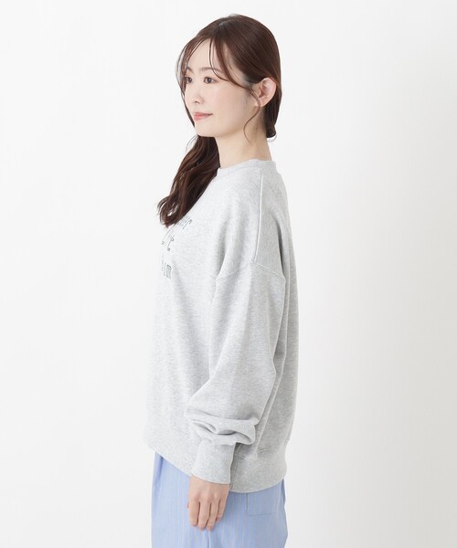one'sterrace(ワンズテラス)の「ロゴ刺繍プルオーバー(スウェット・レディース・ライトグリーン系/ブラック系8/グレー系4・02)」の5枚目の写真