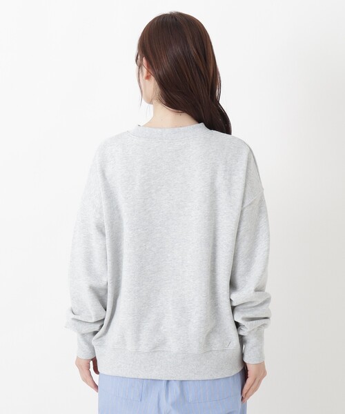 one'sterrace(ワンズテラス)の「ロゴ刺繍プルオーバー(スウェット・レディース・ライトグリーン系/ブラック系8/グレー系4・02)」の6枚目の写真