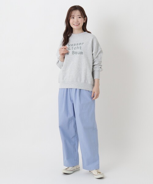 one'sterrace(ワンズテラス)の「ロゴ刺繍プルオーバー(スウェット・レディース・ライトグリーン系/ブラック系8/グレー系4・02)」の15枚目の写真