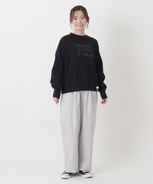 one'sterrace(ワンズテラス)の「ロゴ刺繍プルオーバー(スウェット・レディース・ライトグリーン系/ブラック系8/グレー系4・02)」の16枚目の写真