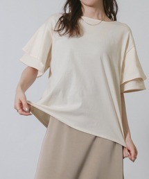 【SG】袖フリル オーバーサイズTシャツ 半袖Tシャツ