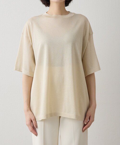 Whim Gazette（ウィムガゼット）の「ラメニットTEE（ニット/セーター・レディース・シルバー/ゴールド・FREE）」の5枚目の写真