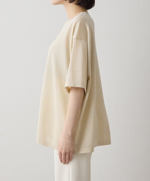 Whim Gazette（ウィムガゼット）の「ラメニットTEE（ニット/セーター・レディース・シルバー/ゴールド・FREE）」の6枚目の写真