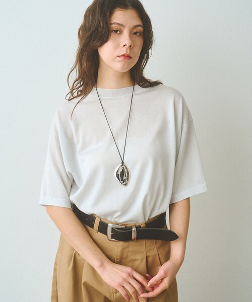 Whim Gazette（ウィムガゼット）の「ラメニットTEE（ニット/セーター・レディース・シルバー/ゴールド・FREE）」の14枚目の写真