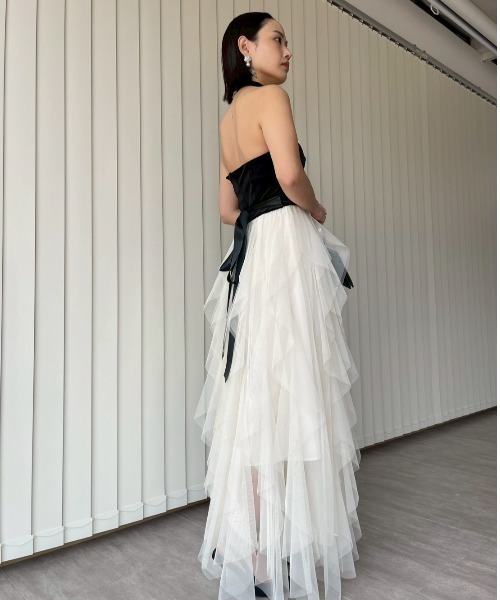 AMAIL（アマイル）の「Ethereal Tulle Dress（ドレス・レディース・アイボリー・FREE）」の5枚目の写真