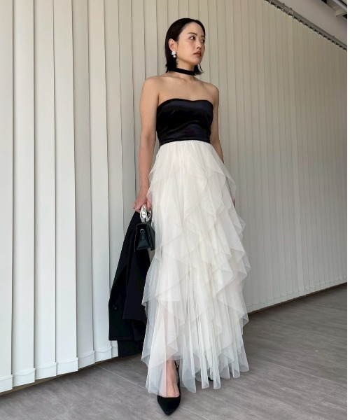 AMAIL（アマイル）の「Ethereal Tulle Dress（ドレス・レディース・アイボリー・FREE）」の9枚目の写真