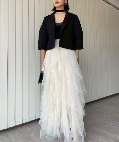 AMAIL（アマイル）の「Ethereal Tulle Dress（ドレス・レディース・アイボリー・FREE）」の10枚目の写真