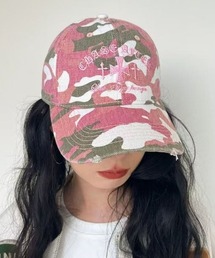 GEMEDA（ジェメダ）の「カモフラ柄ロゴ刺繍キャップ（キャップ）」