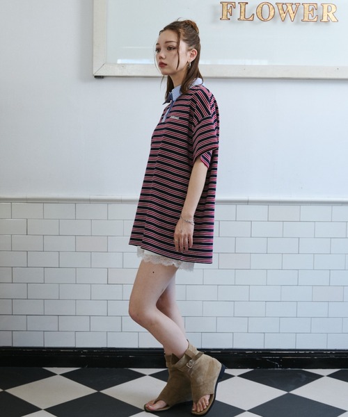 JUST A NOON(ジャストアヌーン)の「レース付きサテンショートパンツ(その他パンツ・レディース・アイボリー/ブラック・MEDIUM/SMALL)」の14枚目の写真
