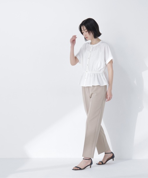 NATURAL BEAUTY BASIC（ナチュラルビューティーベーシック）の「【ちょうど、いい服】きゅっとふわっと。全部盛りブラウス（シャツ/ブラウス・レディース・ベージュ/ミント/オフホワイト/ブルー・FREE）」の11枚目の写真