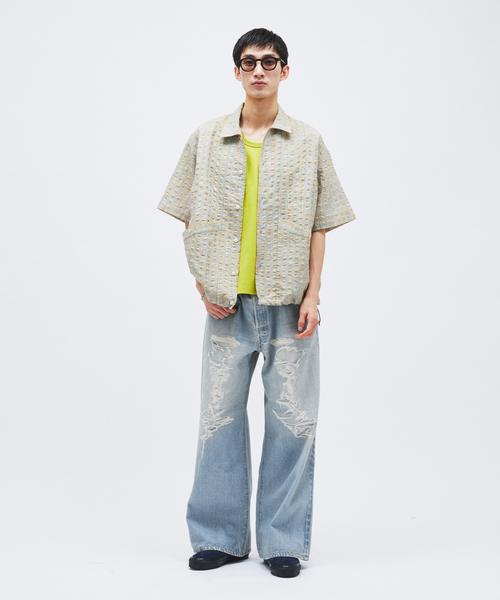 JOURNAL STANDARD(ジャーナルスタンダード)の「トランスファー デニム キャノン 5ポケ パンツ(デニムパンツ・メンズ・クリアブルー/コバルトブルー・LARGE/MEDIUM)」の12枚目の写真