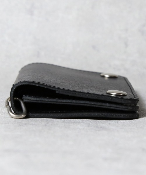 UNIVERSAL OVERALL(ユニバーサルオーバーオール)の「トラッカーウォレット ミドル 栃木レザー 日本製(財布・メンズ・ブラック・FREE)」の18枚目の写真