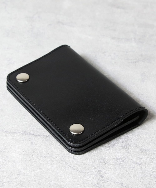 UNIVERSAL OVERALL(ユニバーサルオーバーオール)の「トラッカーウォレット ミドル 栃木レザー 日本製(財布・メンズ・ブラック・FREE)」の8枚目の写真