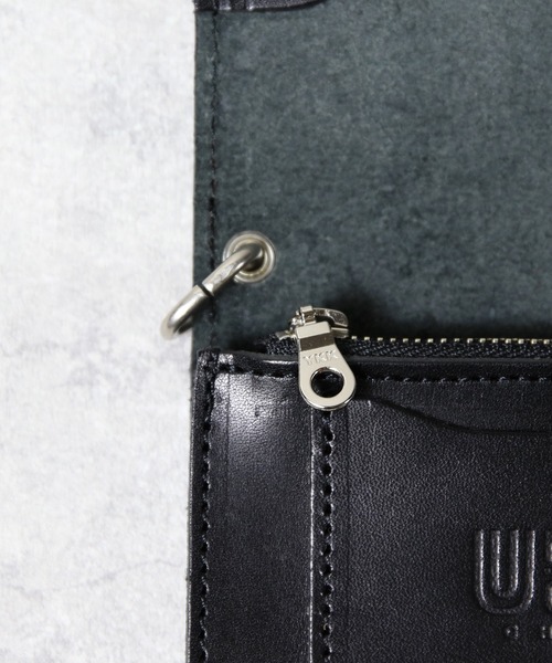 UNIVERSAL OVERALL(ユニバーサルオーバーオール)の「トラッカーウォレット ミドル 栃木レザー 日本製(財布・メンズ・ブラック・FREE)」の12枚目の写真