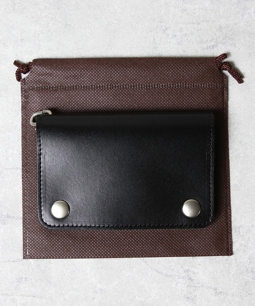 UNIVERSAL OVERALL(ユニバーサルオーバーオール)の「トラッカーウォレット ミドル 栃木レザー 日本製(財布・メンズ・ブラック・FREE)」の13枚目の写真