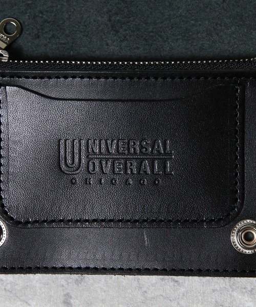 UNIVERSAL OVERALL(ユニバーサルオーバーオール)の「トラッカーウォレット ミドル 栃木レザー 日本製(財布・メンズ・ブラック・FREE)」の3枚目の写真