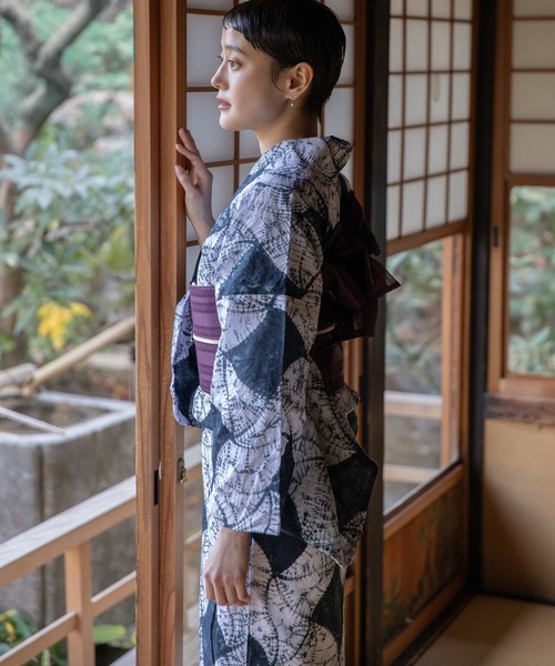 有松絞り浴衣2点セット（浴衣）｜ゆかた館グレース（ユカタカン