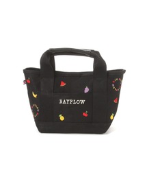 BAYFLOW | [サブバッグやランチバッグに]フルーツ刺繍ロゴトートS(トートバッグ)