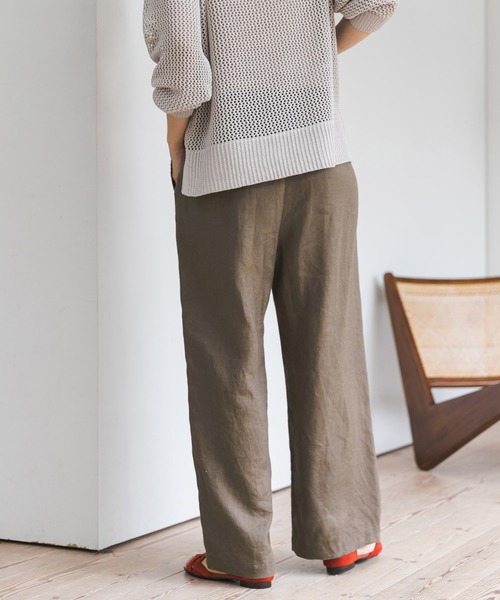 URBAN RESEARCH DOORS(アーバンリサーチドアーズ)の「リネンイージーパンツ(その他パンツ・レディース・モカ/ナチュラル/グリーン/ブラック・MEDIUM/SMALL)」の13枚目の写真