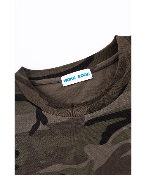 WOKE EDGE(ウォークエッジ)の「Tシャツ|Dot Star Tee|WOKE EDGE(Tシャツ/カットソー・メンズ・グリーン系カモフラージュ/スミクロ・LARGE/MEDIUM/SMALL/X-LARGE)」の10枚目の写真
