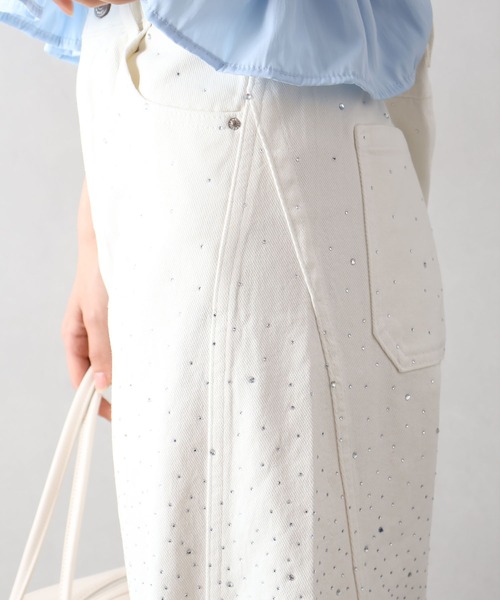 SpRay(スプレイ)の「トレンド感◎スタッズデザインバレルパンツ(その他パンツ・レディース・ベージュ/ホワイト・SMALL/MEDIUM)」の9枚目の写真