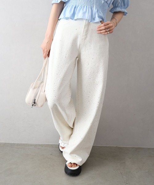 SpRay(スプレイ)の「トレンド感◎スタッズデザインバレルパンツ(その他パンツ・レディース・ベージュ/ホワイト・SMALL/MEDIUM)」の19枚目の写真