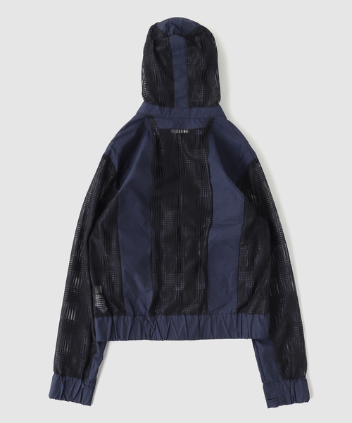 PULP/417EDIFICE（パルプフォーワンセブンエディフィス）の「JIAN YE / ジェンイェ LACE MONSTER HOOD（パーカー・メンズ・ネイビー/ホワイト系その他/ブラック・MEDIUM）」の4枚目の写真