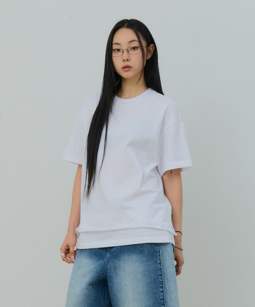 DESIRED(デシレッド)の「レイヤード半袖Tシャツ-FBSK5804D01(Tシャツ/カットソー・メンズ・ホワイト・MEDIUM/LARGE/X-LARGE)」の5枚目の写真