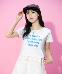 JEANASIS | 【みさみさ企画・選べる着丈】アソートロゴプリント TEE/664277(Tシャツ/カットソー)