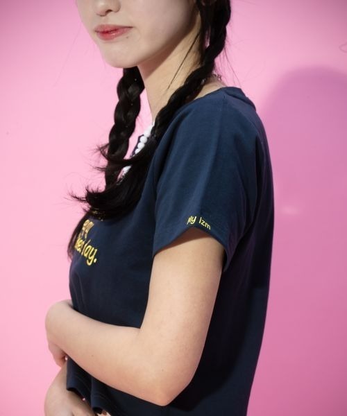 JEANASIS（ジーナシス）の「【みさみさ企画・選べる着丈】アソートロゴプリント TEE/664277（Tシャツ/カットソー・レディース・レッド/ホワイト/ネイビー・MEDIUM/SMALL）」の22枚目の写真