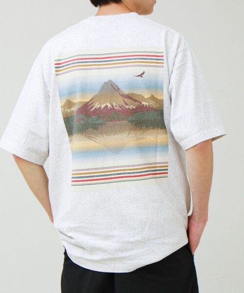PENDLETON(ペンドルトン)の「【PENDLETON/ペンドルトン】Back Print Tee(Tシャツ/カットソー・メンズ・アイボリー/サックスブルー/ブラック/イエロー・M/L/XL)」の1枚目の写真