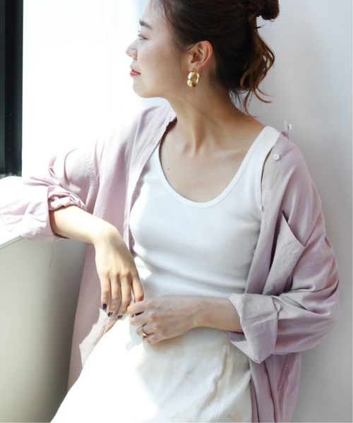 JOURNAL STANDARD relume（ジャーナルスタンダード　レリューム）の「《追加》オーガニックコットンマルドウテレコタンクトップ（タンクトップ・レディース・ホワイト/ベージュ系その他/ブラック/グレー・FREE）」の13枚目の写真
