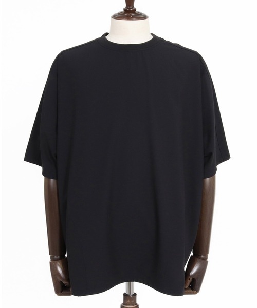 CAMBIO（カンビオ）の「mt10484- 2 way Stretch Mini Ripstop Short Sleeve Cut sew Tシャツ(S69326cmb)（Tシャツ/カットソー・メンズ・ブラック/ライトグレー・L/M/S）」の14枚目の写真