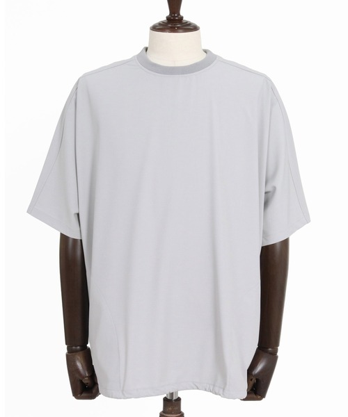 CAMBIO（カンビオ）の「mt10484- 2 way Stretch Mini Ripstop Short Sleeve Cut sew Tシャツ(S69326cmb)（Tシャツ/カットソー・メンズ・ブラック/ライトグレー・L/M/S）」の16枚目の写真