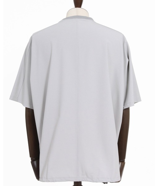 CAMBIO（カンビオ）の「mt10484- 2 way Stretch Mini Ripstop Short Sleeve Cut sew Tシャツ(S69326cmb)（Tシャツ/カットソー・メンズ・ブラック/ライトグレー・L/M/S）」の17枚目の写真