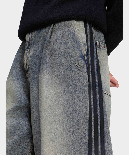 adidas(アディダス)の「adidas/アディダス Adilenium adidas Originals シーズン 5 トレフォイルロゴ スリーストライプス デニムパンツ 2026年 夏 夏服 秋服(デニムパンツ・メンズ・ライトブルー/ブルー・30inch/32inch/34inch)」の9枚目の写真