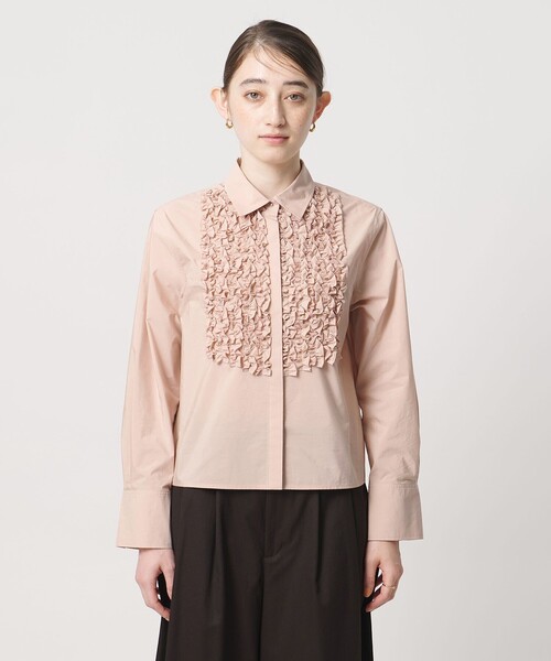 UNITED ARROWS(ユナイテッドアローズ)の「ファブリカ ミニフリル シャツ(シャツ/ブラウス・レディース・ライトピンク/オフホワイト/その他2・FREE)」の14枚目の写真