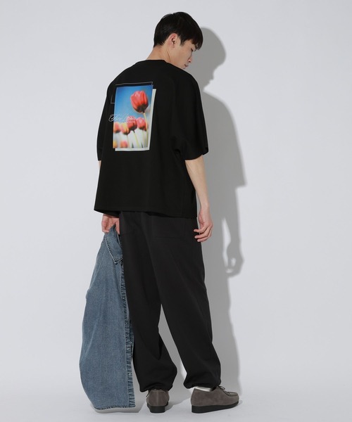 LAKOLE(ラコレ)の「バックプリントドルマンカットソー / 662381(Tシャツ/カットソー・メンズ・ホワイト/ブラック/グレー・MEDIUM/LARGE)」の3枚目の写真