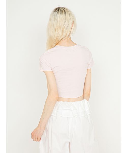 SORIN(ソリン )の「Embroidered Mini T-shirt/エンブロイダード ミニTシャツ(Tシャツ/カットソー・レディース・グレー/ライトピンク/ブラック/ホワイト・38)」の7枚目の写真