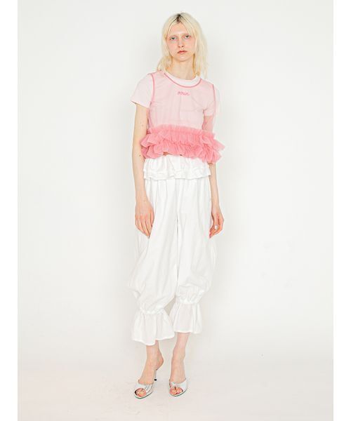SORIN(ソリン )の「Embroidered Mini T-shirt/エンブロイダード ミニTシャツ(Tシャツ/カットソー・レディース・グレー/ライトピンク/ブラック/ホワイト・38)」の10枚目の写真