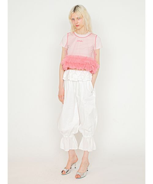 SORIN(ソリン )の「Embroidered Mini T-shirt/エンブロイダード ミニTシャツ(Tシャツ/カットソー・レディース・グレー/ライトピンク/ブラック/ホワイト・38)」の11枚目の写真