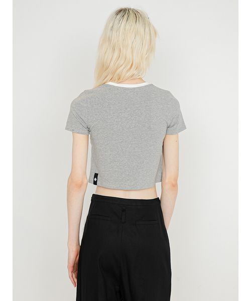 SORIN(ソリン )の「Embroidered Mini T-shirt/エンブロイダード ミニTシャツ(Tシャツ/カットソー・レディース・グレー/ライトピンク/ブラック/ホワイト・38)」の17枚目の写真