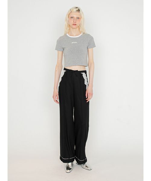 SORIN(ソリン )の「Embroidered Mini T-shirt/エンブロイダード ミニTシャツ(Tシャツ/カットソー・レディース・グレー/ライトピンク/ブラック/ホワイト・38)」の18枚目の写真