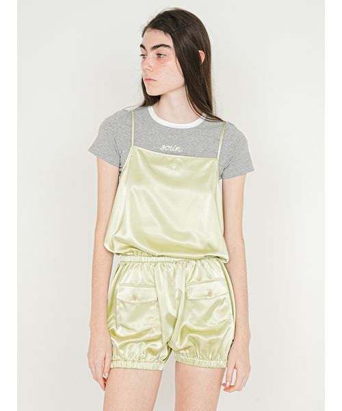 SORIN(ソリン )の「Embroidered Mini T-shirt/エンブロイダード ミニTシャツ(Tシャツ/カットソー・レディース・グレー/ライトピンク/ブラック/ホワイト・38)」の21枚目の写真